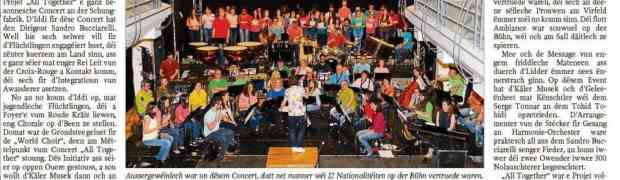 E Concert, deen zesummebruecht huet
