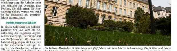 Expulsion: deux élèves dans la tourmente